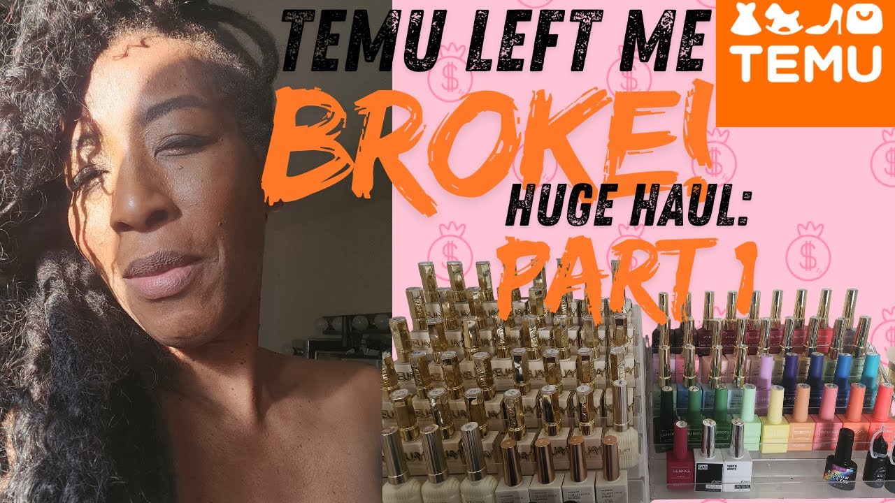 FAVS FROM TEMU: MASSIVE NAIL SUPPLY HAUL & ONYCHOLYSIS