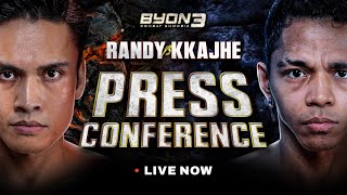 LIVE PRESS CONFERENCE! RANDY VS KKAJHE! BYON COMBAT SHOWBIZ VOL. 3! image