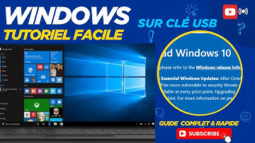 Windows 10 sur Clé USB : Guide Complet et Rapide