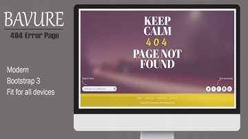 Bavure - Responsive 404 Error Template | Themeforest Website Templates and Themes