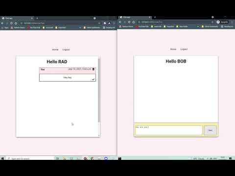 CS50W final project--Django Chat app