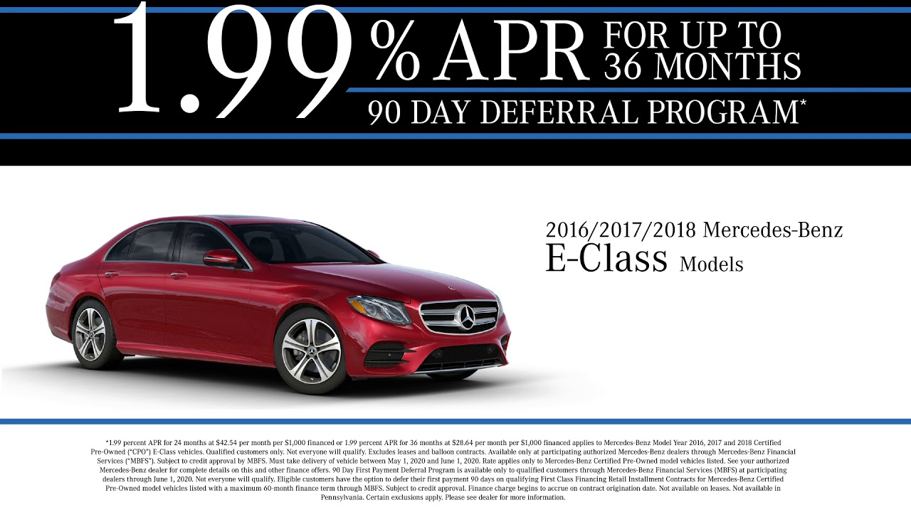 1.9% APR on Select Mercedes-Benz CPO Models