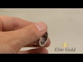 Кольцо в форме пружины с боковыми накладками от EliteGold
