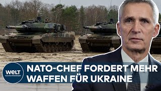 UKRAINE-KRIEG: Panzerdebatte - Stoltenberg bekräftigt Ruf nach Waffenlieferungen | WELT Thema