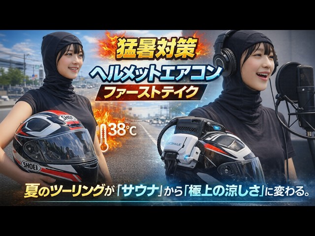 ヘルメットエアコン「THE FIRST TAKE」スタイル