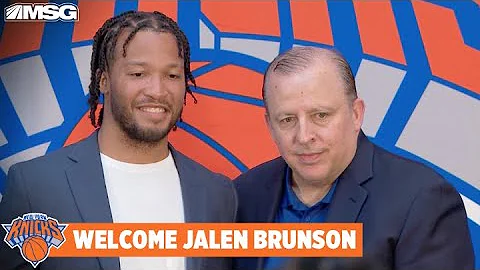 Newest Knick, Jalen Brunson Interview with Bill Pi...