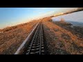 Железная дорога вдоль озера Волохница, Архангельск / Attempt to catch up with the train on FPV drone