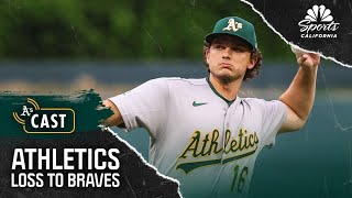 Athletics' offensive struggles continue in series-opening loss vs. Braves | NBCSCA