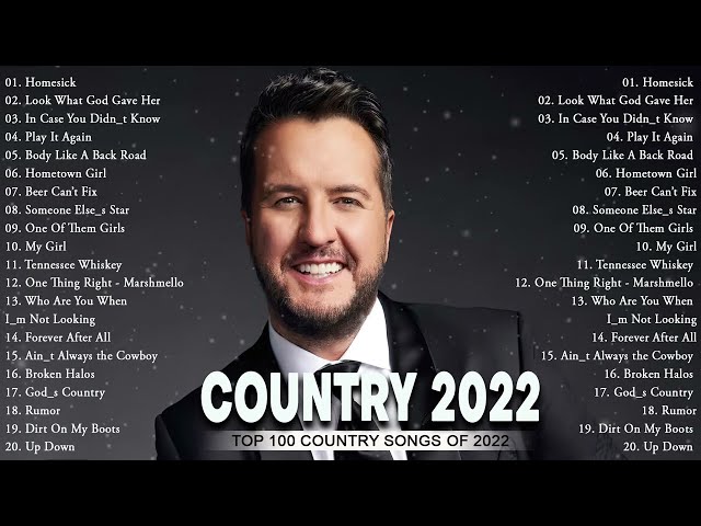 Luke Bryan, Kane Brown, Chris Stapleton, Luke Combs, Brett Young  - Top 100 Country Songs Of 2022 class=