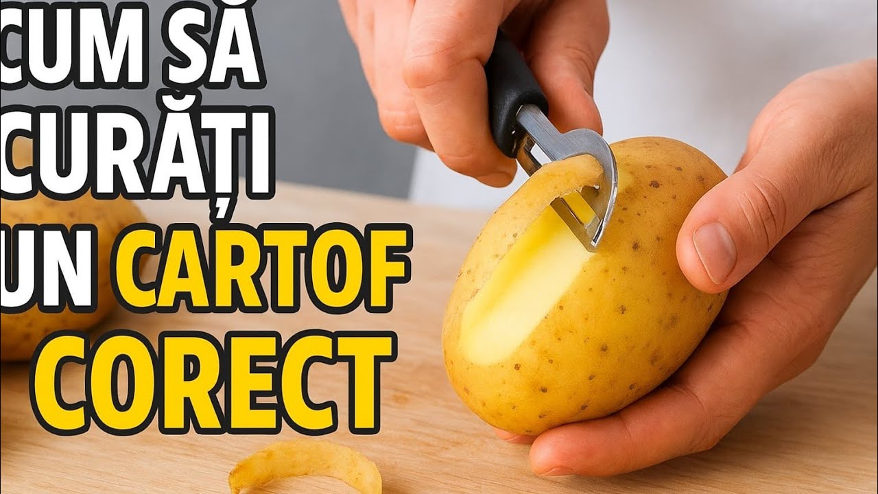 Cum sa curati un cartof corect? - YouTube