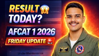 AFCAT 1 2026 Result TODAY? 😱 Friday Update | Official Website Big Change#AFCAT2026 #AFCATResult 