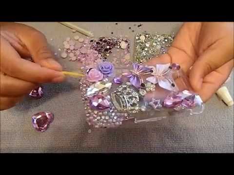 How to bling your cell phone case cover tutorial!