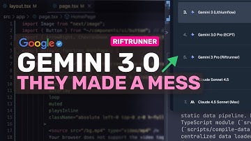 Gemini 3.0 (Riftrunner Fully Tested): The WORST Gemini 3 Checkpoint YET.