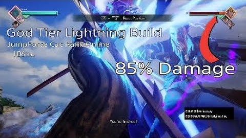 Jump Force God Tier Lightning Build Combo CaC Combo! Four Rage Quits?! CaC Online Rank Gameplay #Ps4