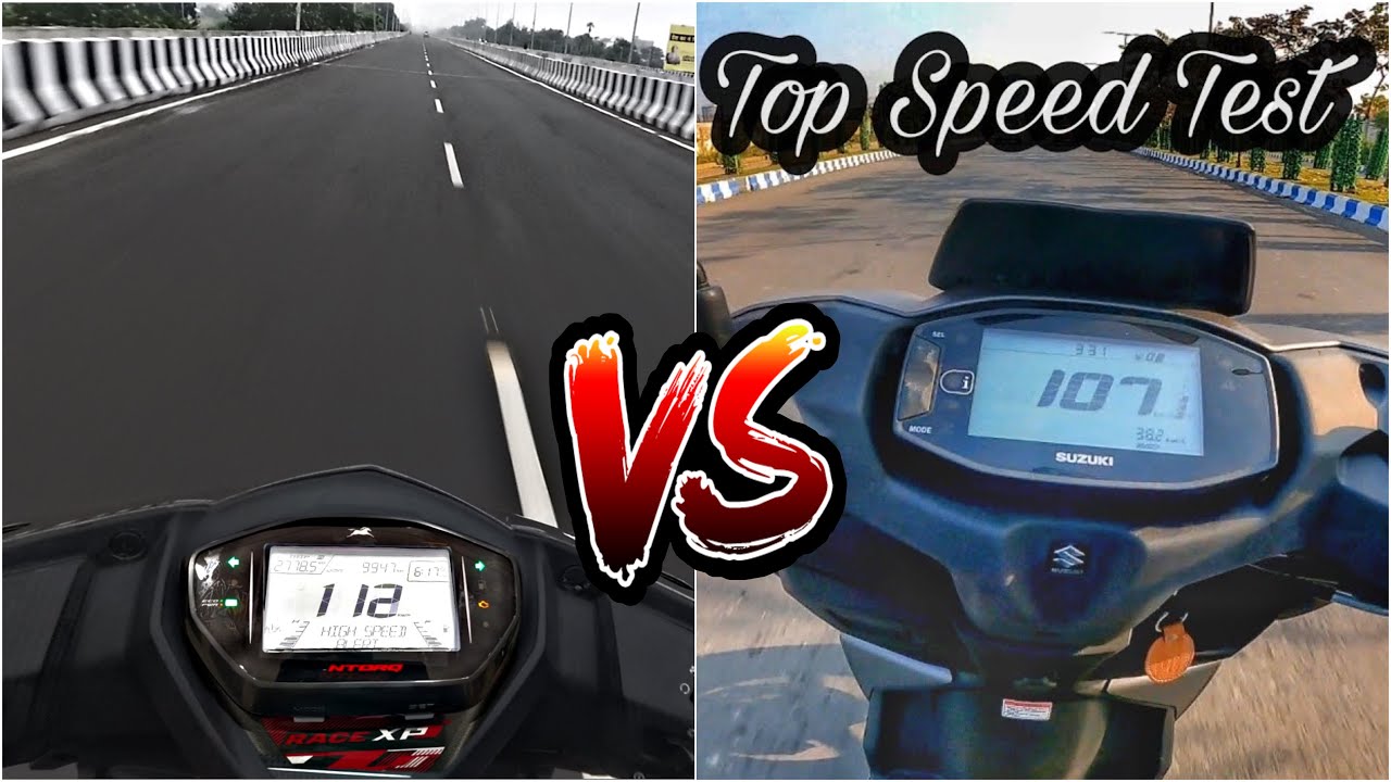 Suzuki Avenis 125 Top Speed VS Tvs Ntorq 125 Race Xp || 2022