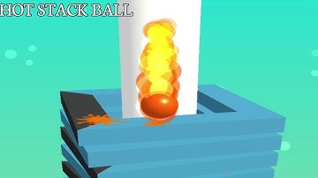 ASMR Stack Ball Game Very Satisfying And Relaxing ASMR Slicing video!