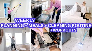 NEW! 🏡 WEEKLY CLEANING ROUTINE | PLAN WITH ME | WHAT I EAT IN A DAY | HOMEMAKING | JAMIE'S JOURNEY