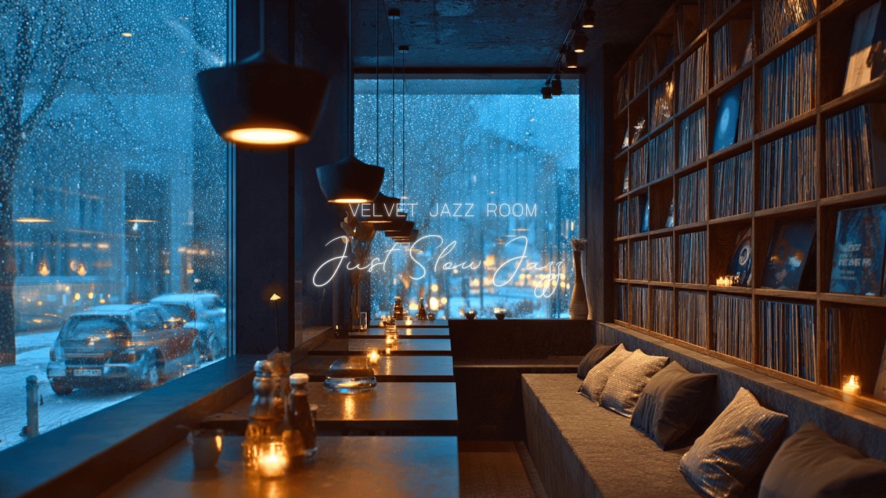 [Playlist] 雪降る夜のカフェで聴くジャズBGM｜Snow & Candlelight Café Jazz | Deep Relax Winter Evening