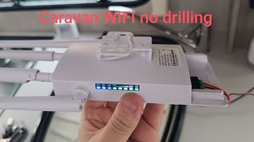 Caravan Wifi without holes or drilling. Cheap! #caravan #wifi #internet #offgrid