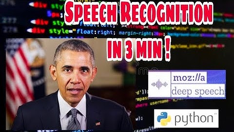 deep speech | Speech Recognization in 3 min using DeepSpeech | Natural language processing Projects