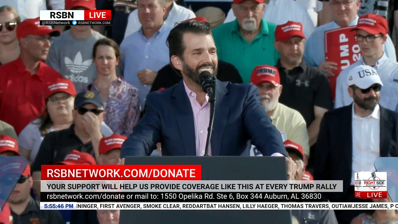 president trump schedule Donald Trump Jr. Delivers EXPLOSIVE Speech at MAGA Rally in Montoursville, PA 5/20/19