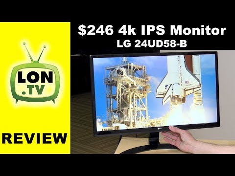 $246 4k UHD IPS Monitor! LG 24UD58-B 24-Inch Display Review