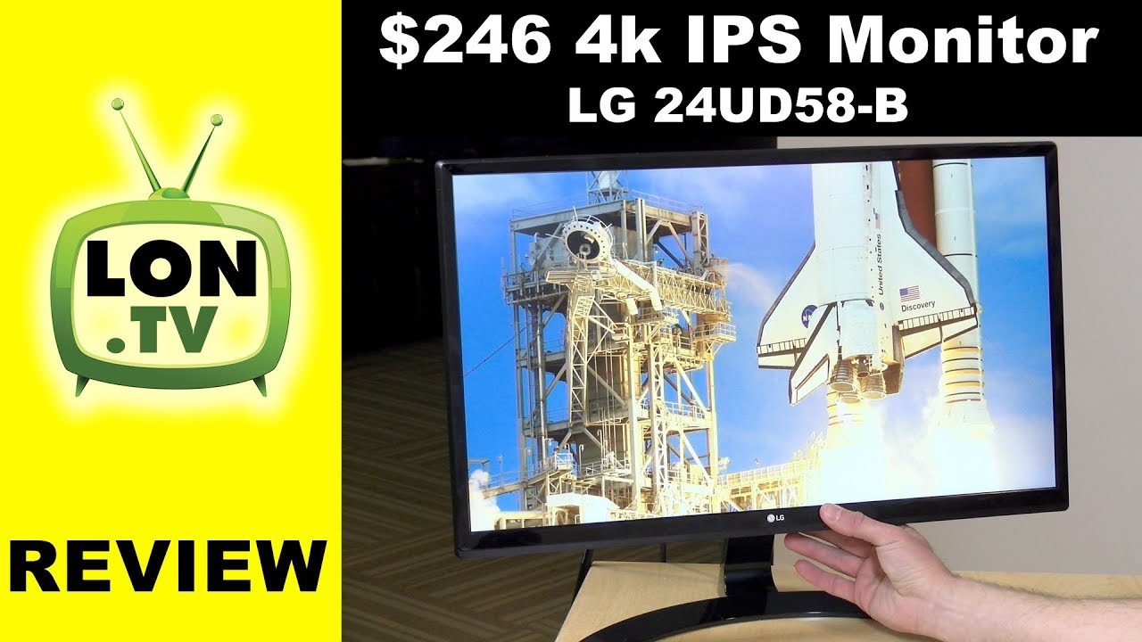 $246 4k UHD IPS Monitor! LG 24UD58-B 24-Inch Display Review