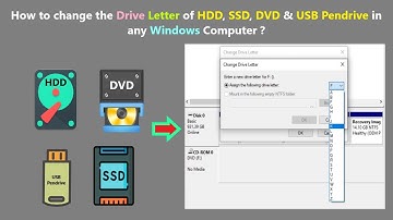 How to change the Drive Letter of HDD, SSD, DVD & USB Pendrive in any Windows Computer ?