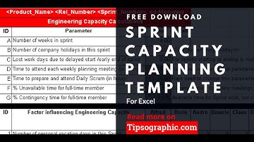 Sprint Capacity Planning Template for Excel, Free Download  🡆 http://bit.ly/2mReZOv