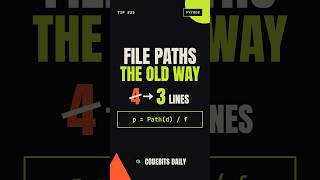 You're Handling File Paths Wrong in Python (Use pathlib) #shorts  #coding #quiz