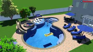 3D Swimming Pool Design Software JOE TARULLI - 3D Pool Render & Design screenshot 5