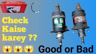 Testing of solenoid switch(Bachha ko Kaise check karey)#viral #automobile #trending