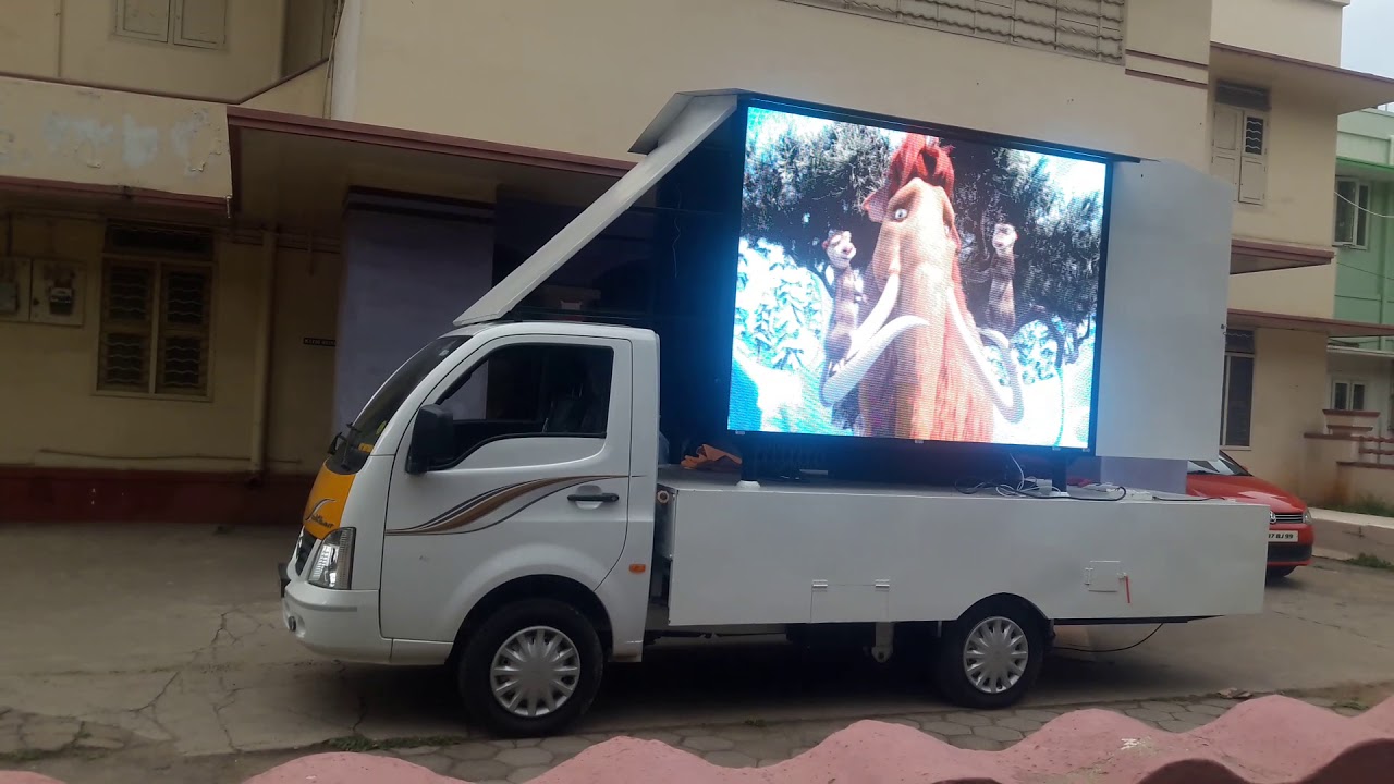 Video Wall Installed in Van for Advertisements - Nellai Systems