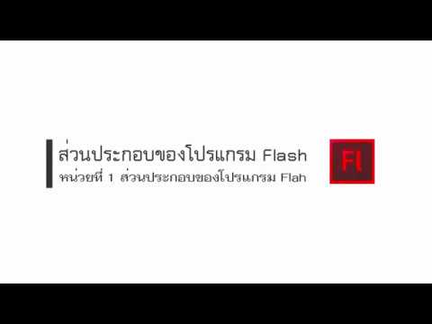 ส่วนประกอบของโปรแกรม Flash