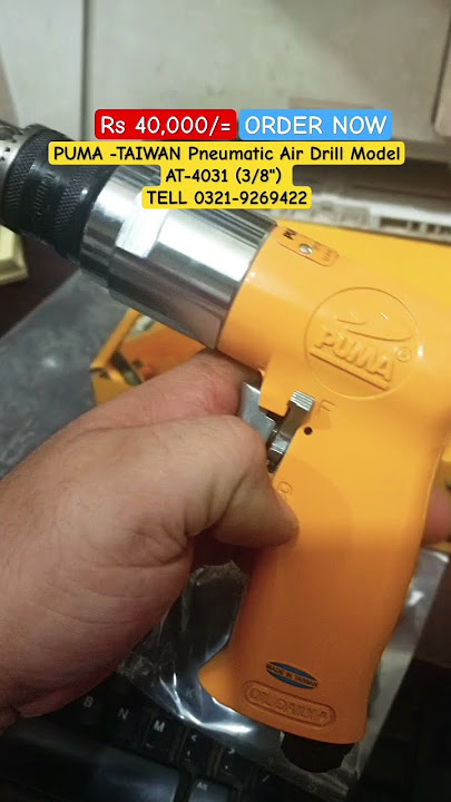 Puma - Taiwan Pneumatic Drill Machine Model AT-4031 (3/8') #inshort #pneumatictools