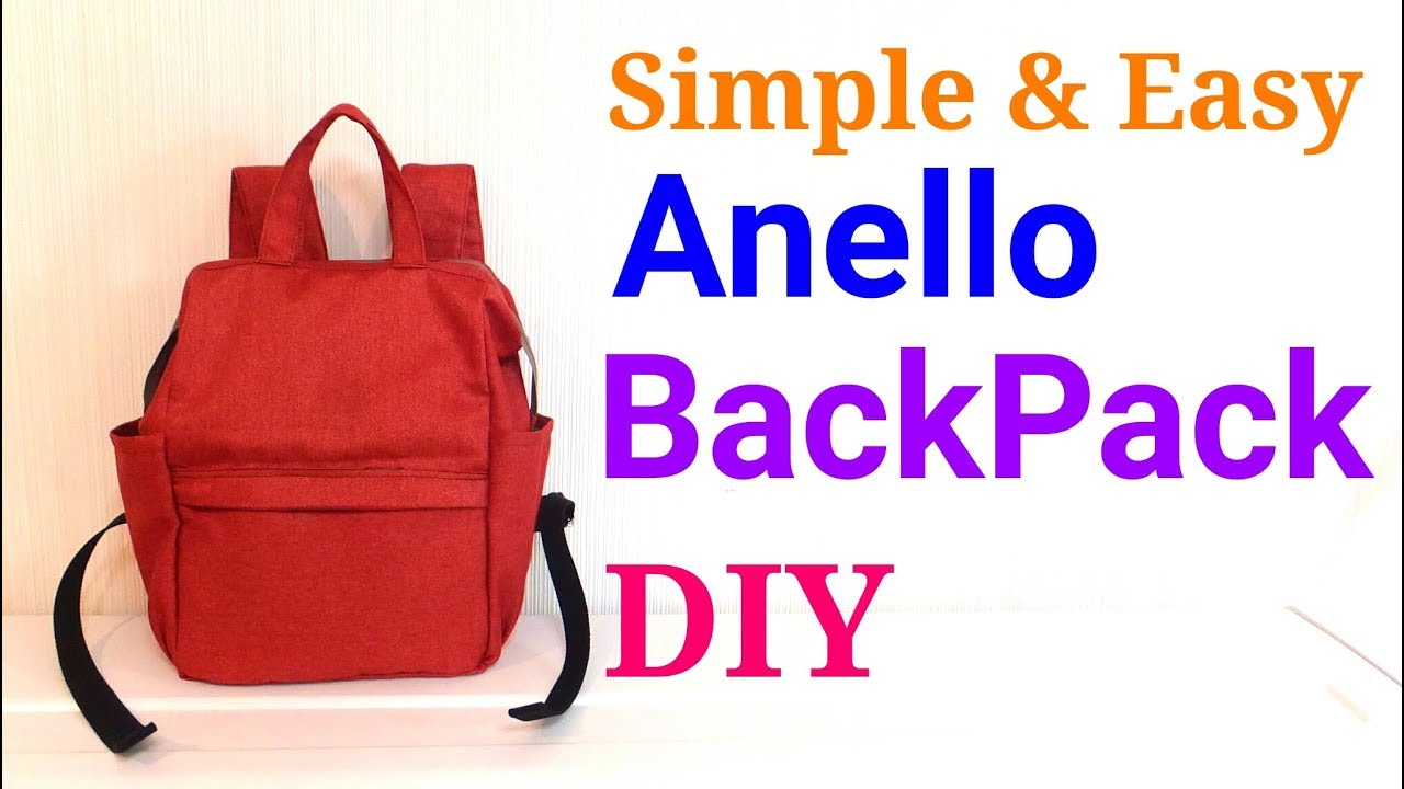 Diy アネロ リュックの作り方 Anello Backpack Tutorial Youtube