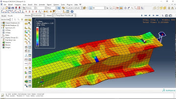 Simulation steel beam damage under cyclic loading in Abaqus standard