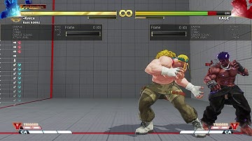 SFV Alex Back Recovery Corner Meaty Set Up From EX Flash Chop