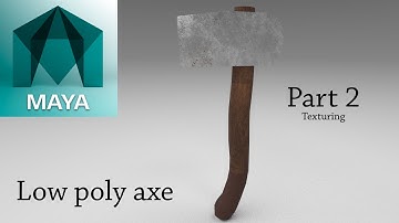 Maya 2017 Low poly axe tutorial (PART 2)