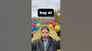 Day 41-Juggling Every Day! Total Lifetime Hours Juggled 147!#juggling #goals