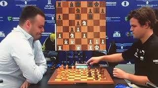 Aleksandar Indic 2603 ; Magnus Carlsen 2830.World Blitz Chess Championship.