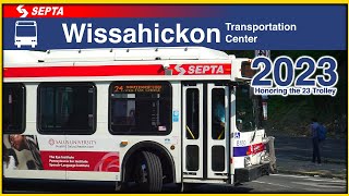 SEPTA Bus Action at Wissahickon Transportation Center in 2023