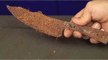 rusty knife restoration ( time lapse )