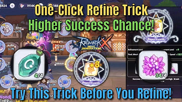 One Click Refine Trick | Anti-Downgrade Stone - Ragnarok X Next Generation