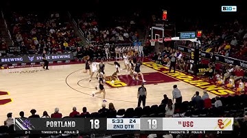 Jazzy Davidson Goes Coast-to-Coast vs. Portland | USC Basketball