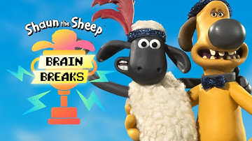 NEW 🐑 Dance and Freeze  🐑 Shaun the Sheep - Brain Break 🐑 For Kids