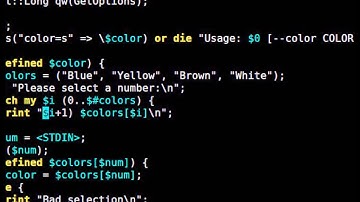 Beginner Perl Maven tutorial: 4.21 - Solution: improve the color selector