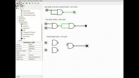 Building Basic Gates with NAND Gates Only - Logisim Tutorial