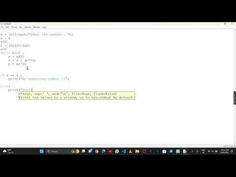 Armstrong Number || Part 1 || Program