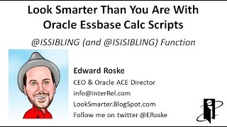 Essbase @ISSIBLING (and @ISISIBLING) Function